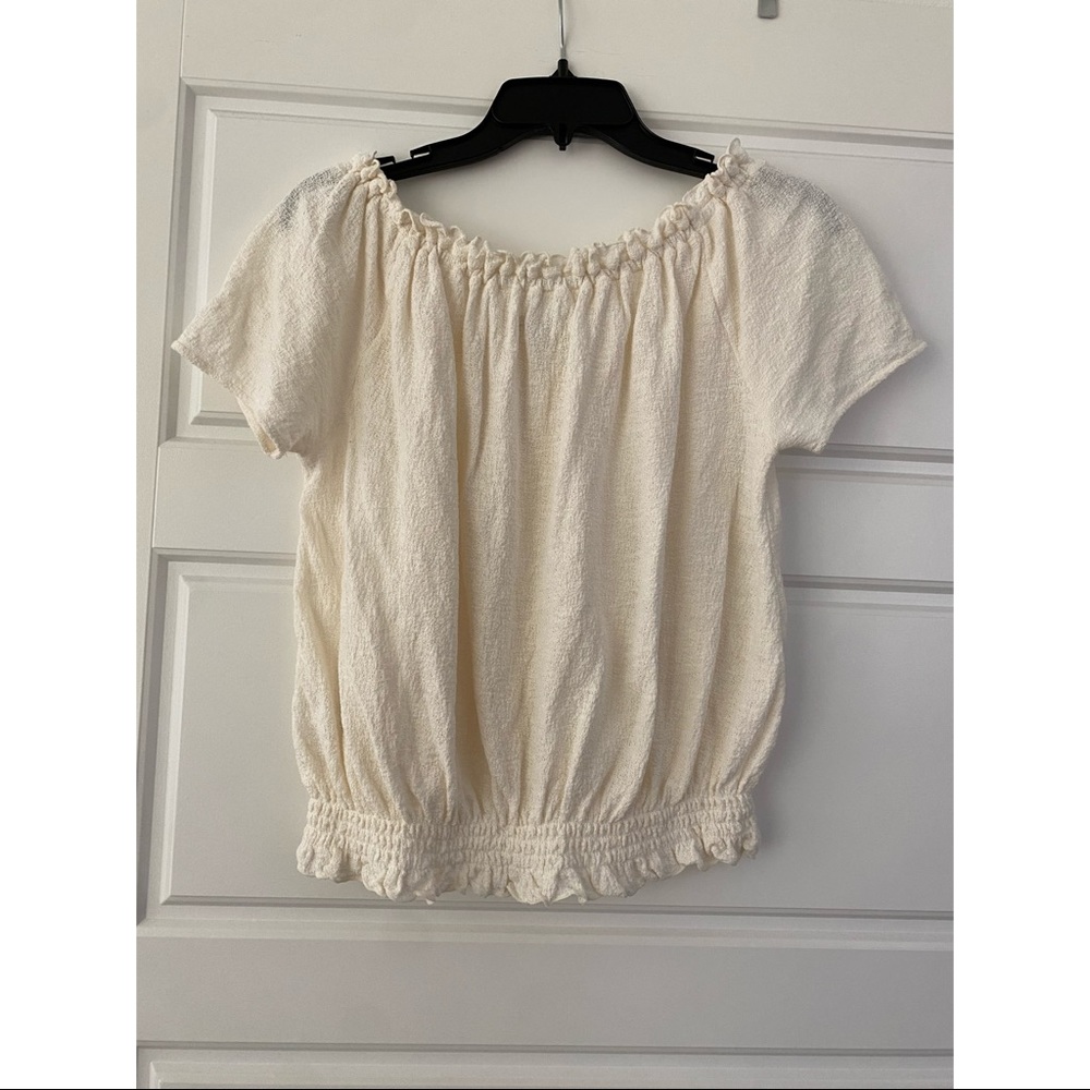 Madewell Texture & Thread Drawstring Top - Picture 3 of 5